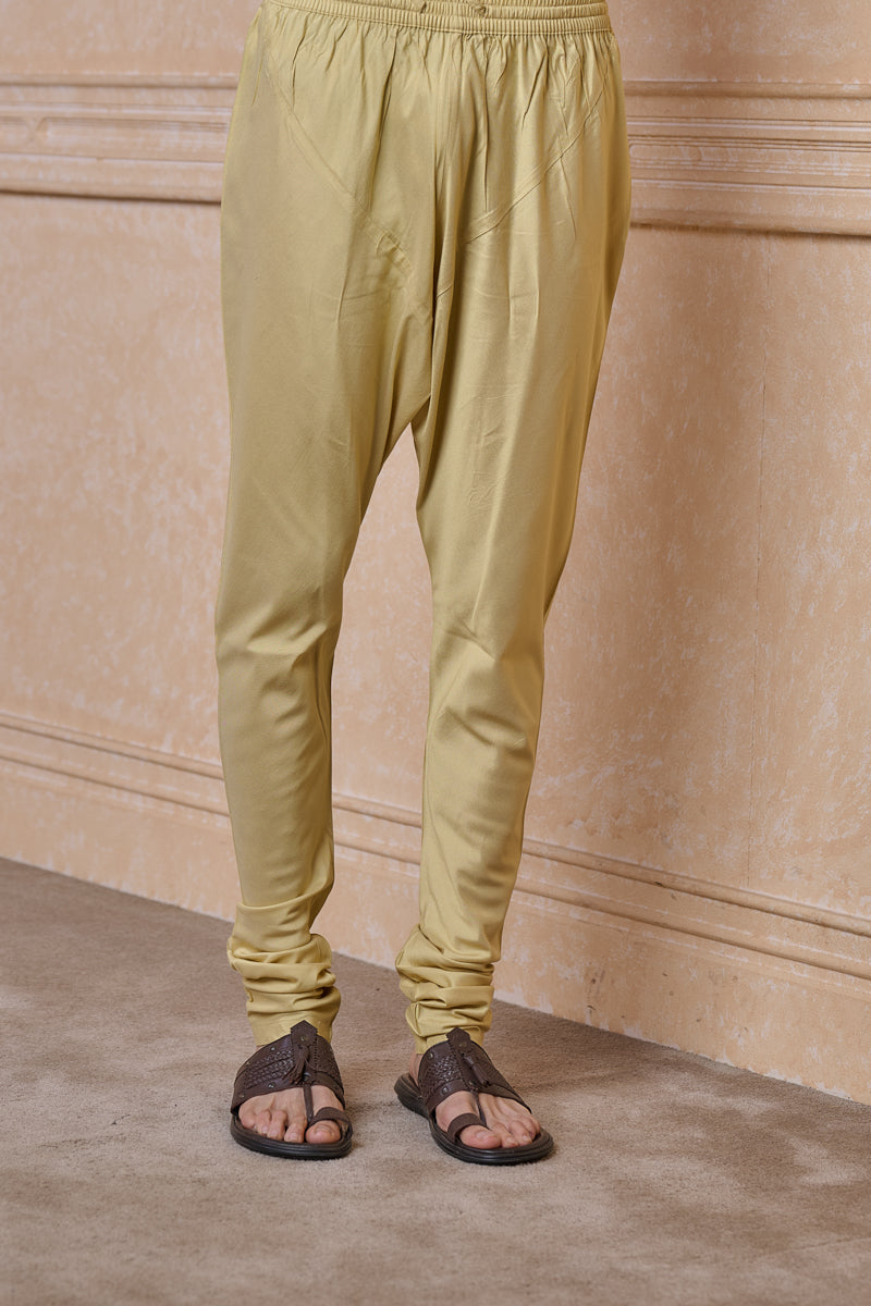 Yellow Kurta Set With Textured Detailing