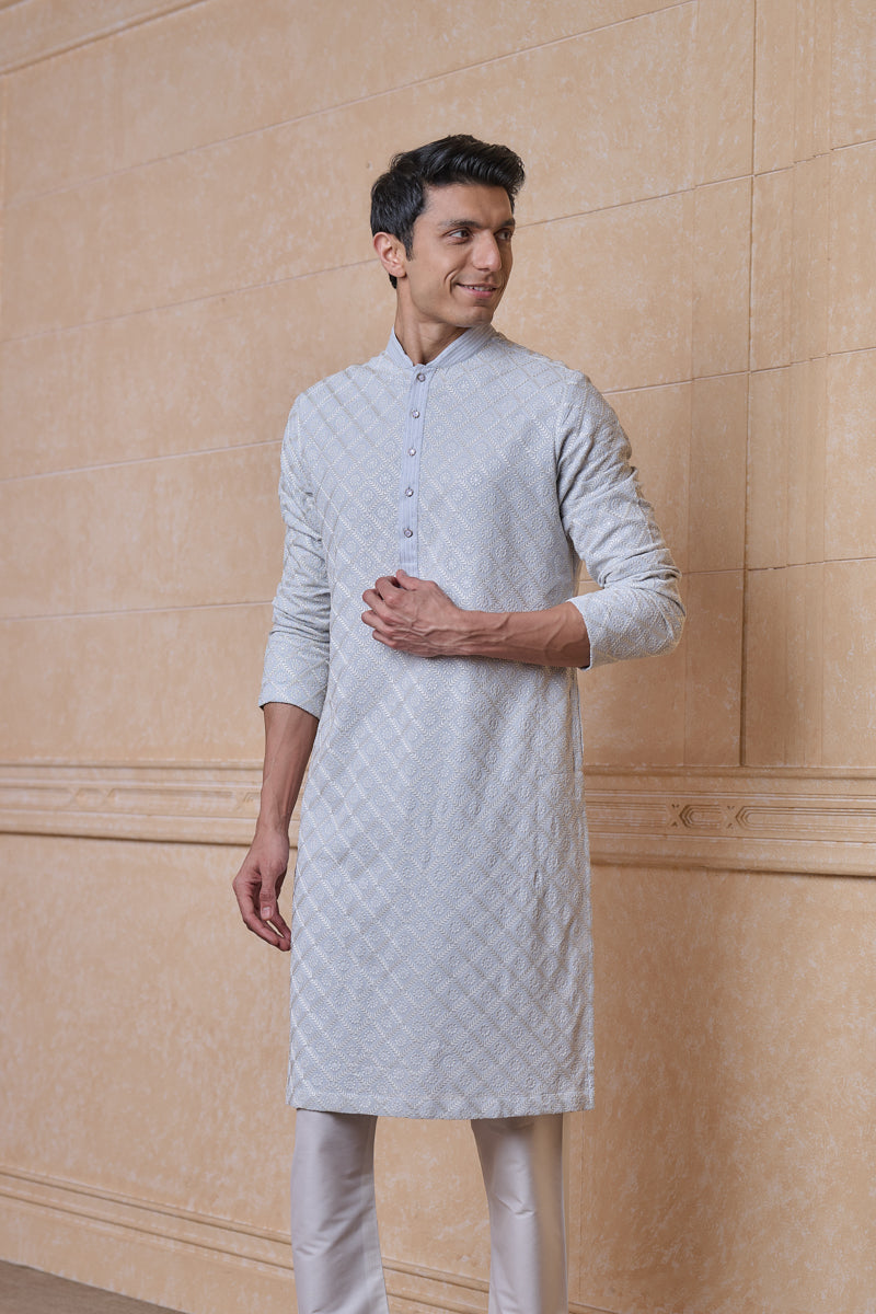 Light Blue Georgette Kurta Set