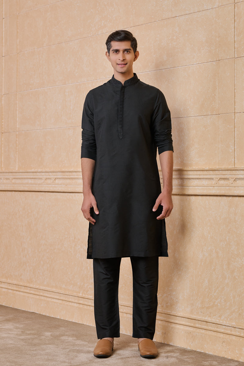 Black Classic Kurta Set