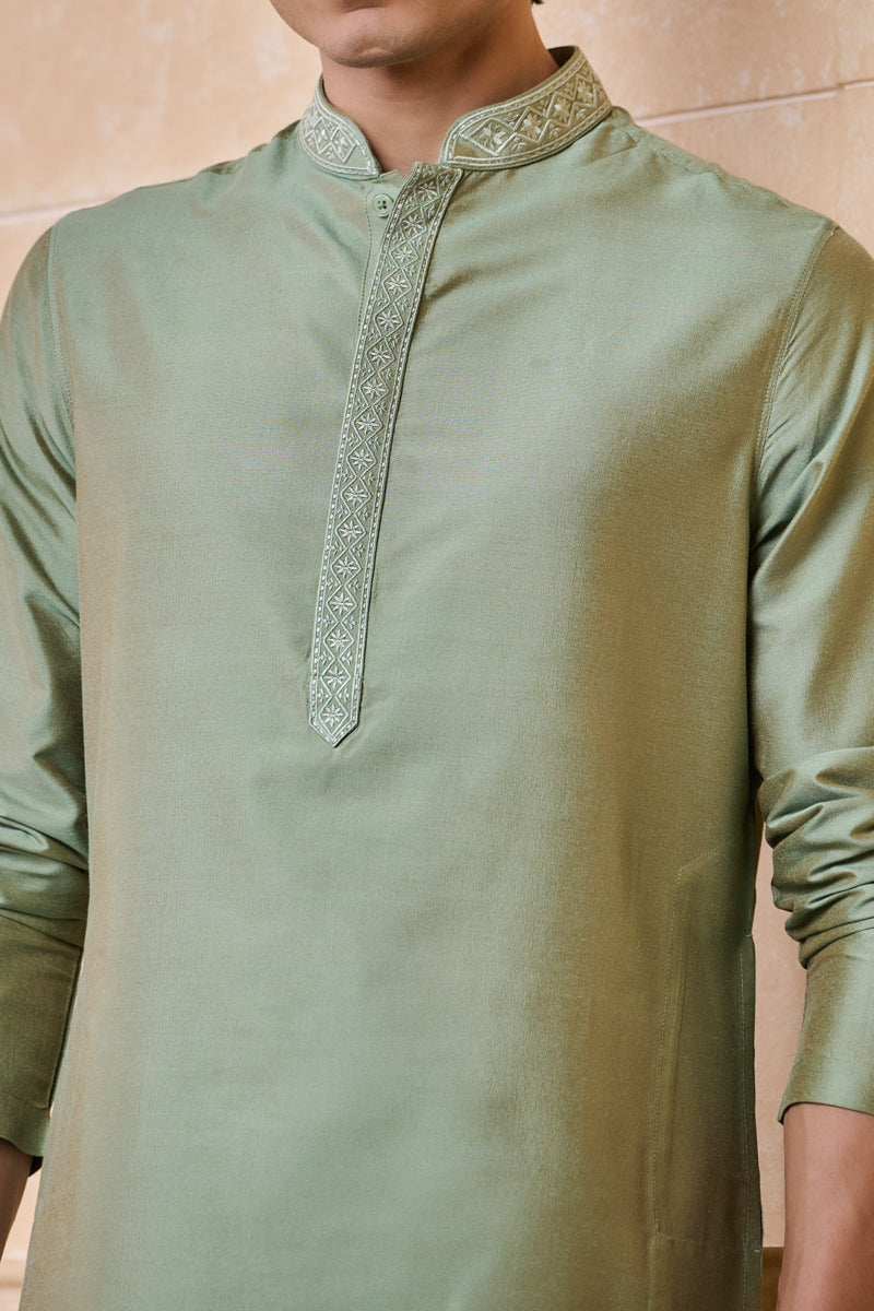 Green Classic Kurta Set