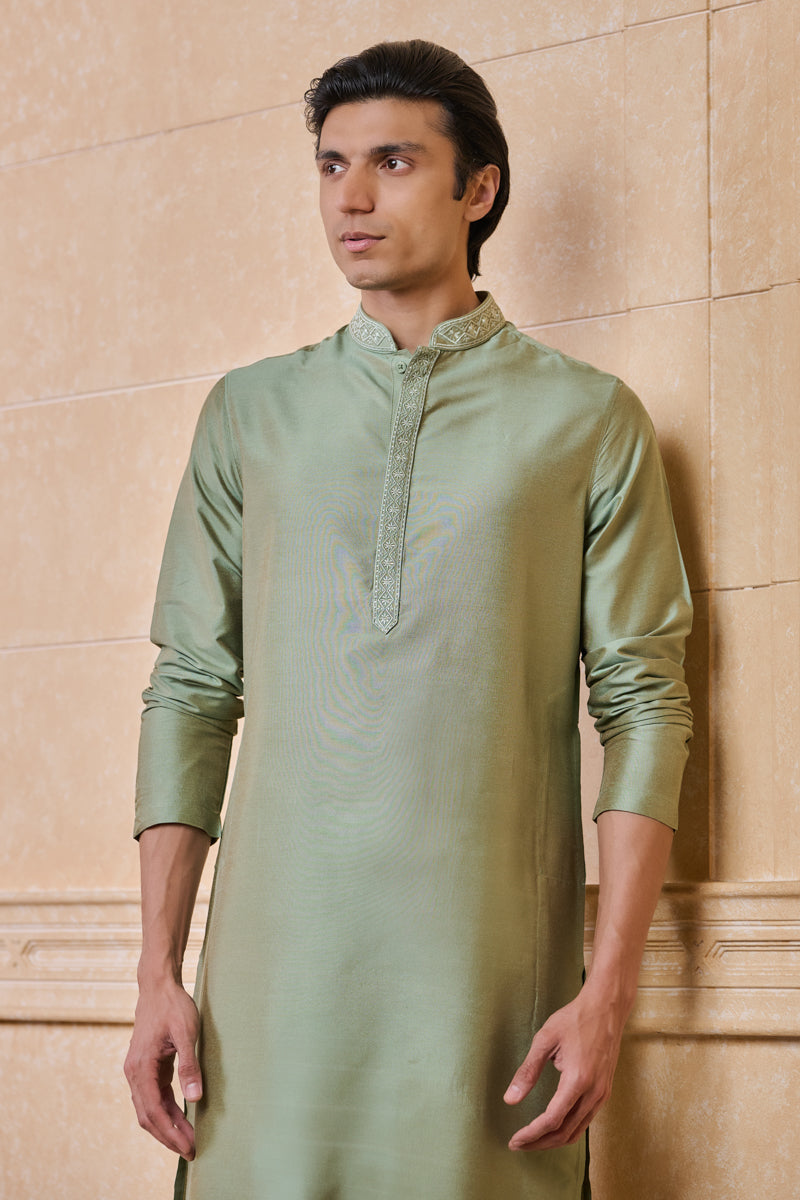 Green Classic Kurta Set