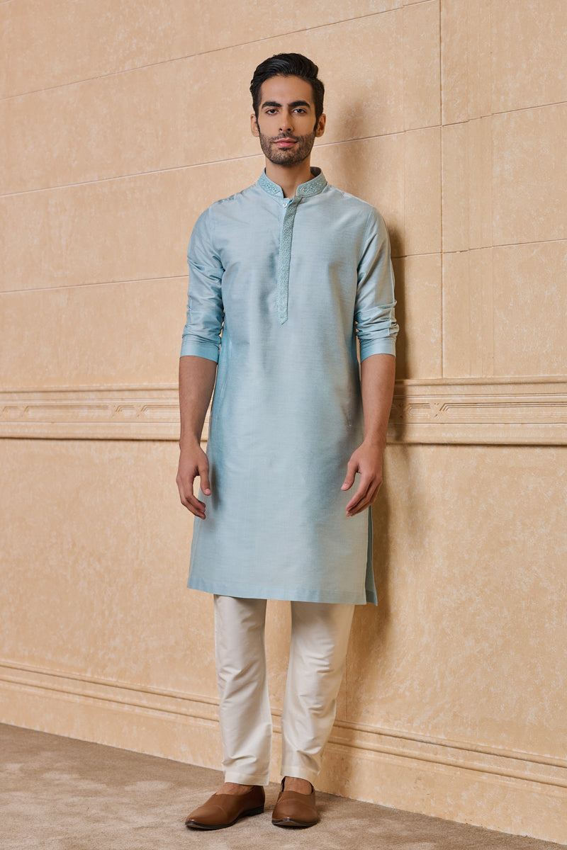 Light Blue Classic Kurta Set