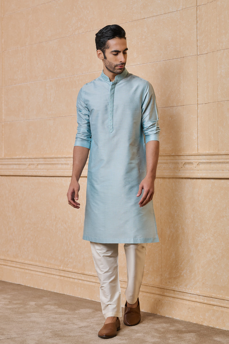 Light Blue Classic Kurta Set