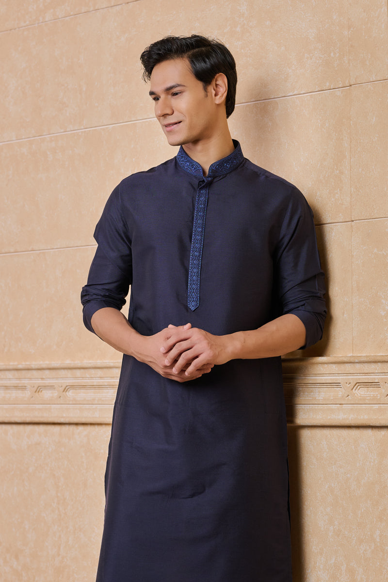 Navy Classic Kurta Set