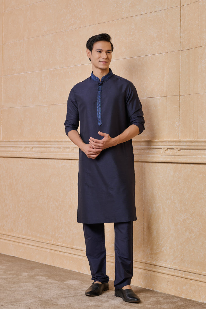 Navy Classic Kurta Set