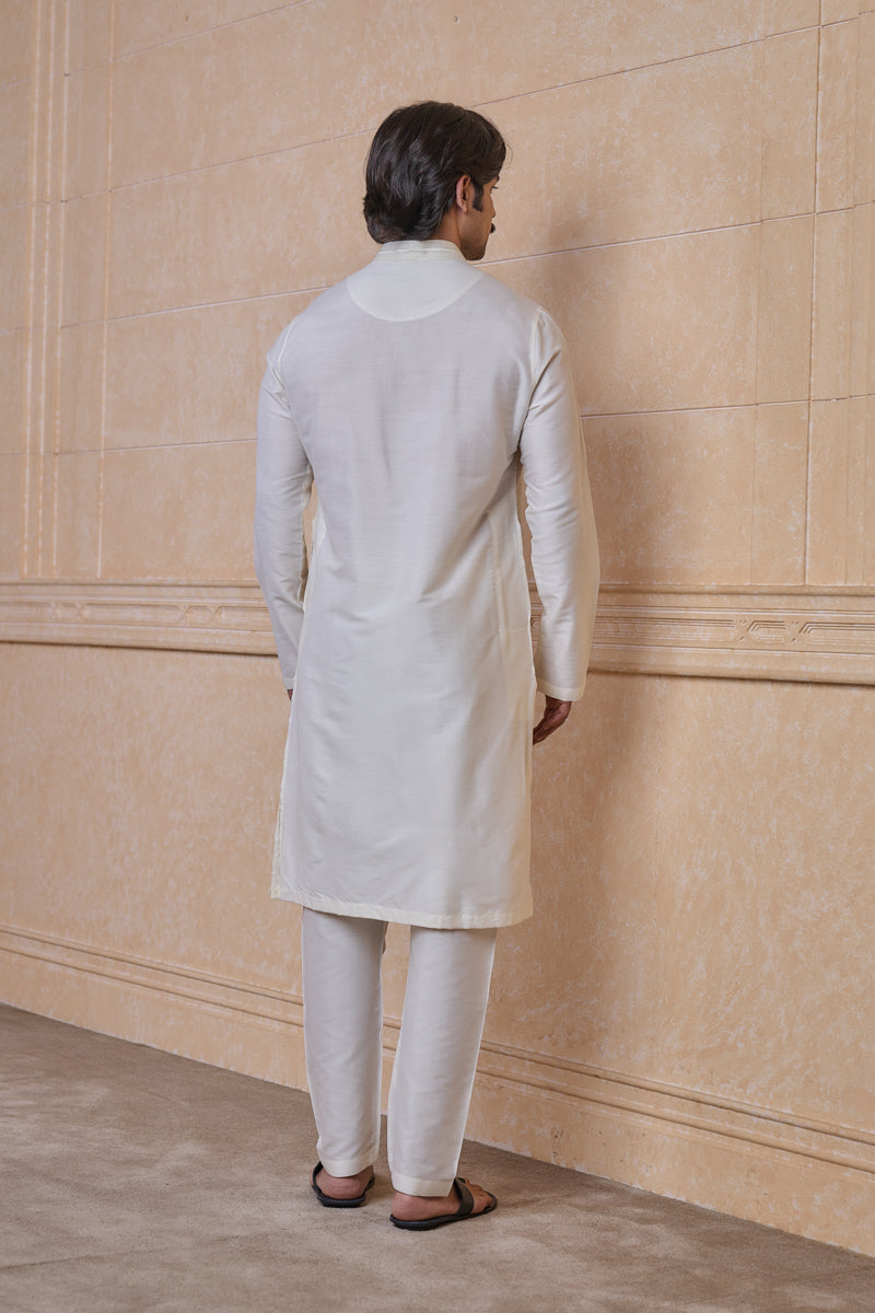 Ivory All Over Geometrical Kurta Set