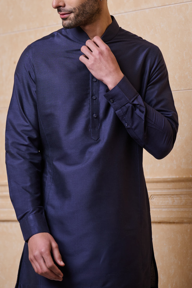 Navy Single Kurta