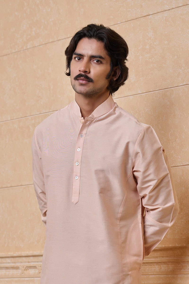 Classic Peach Sigle Kurta