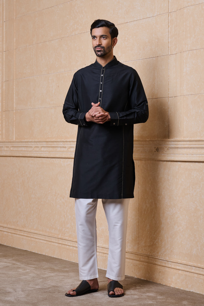 Classic Black Single Kurta