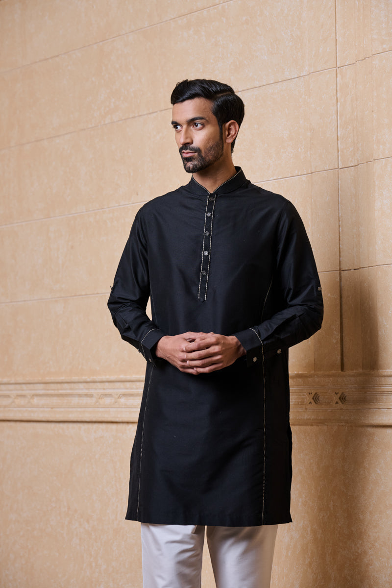 Classic Black Single Kurta