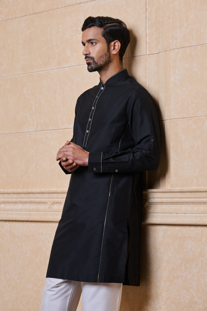 Classic Black Single Kurta