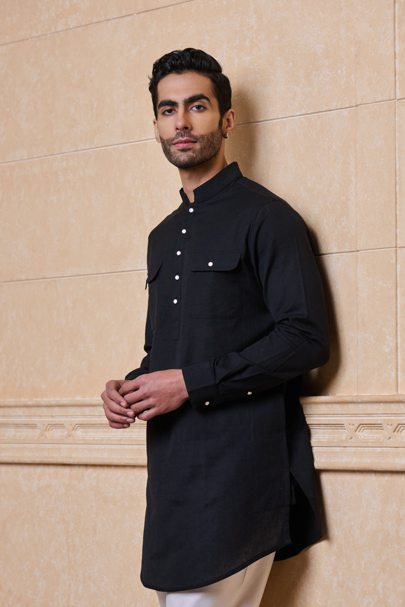 Black Classic Single Kurta