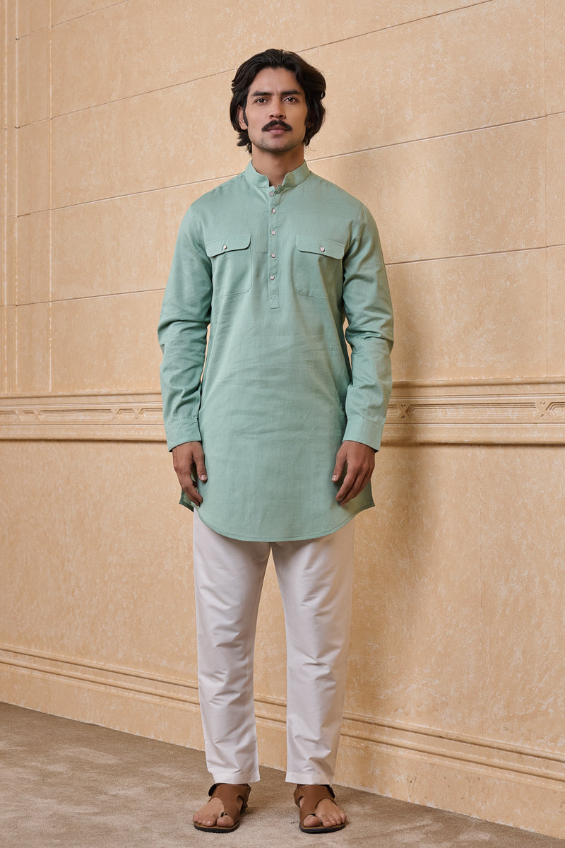 Light Green Classic Single Kurta