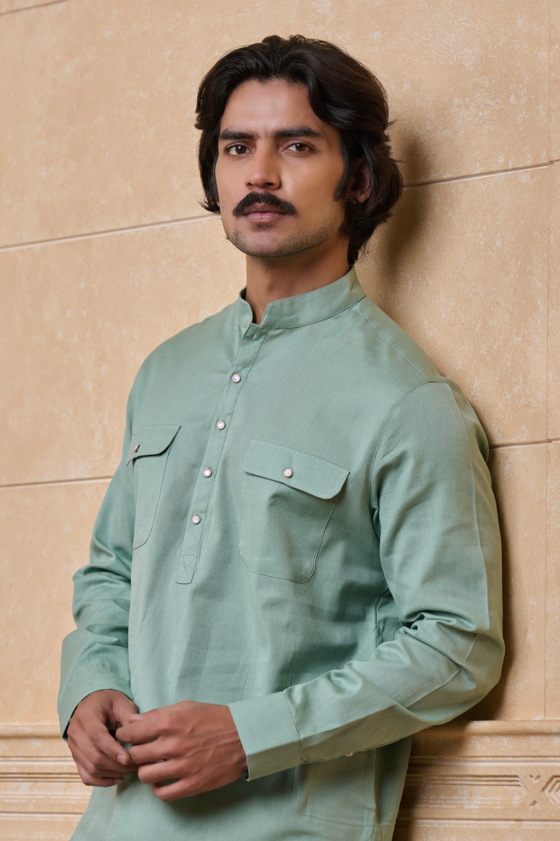 Light Green Classic Single Kurta