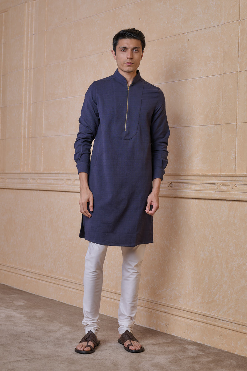 Navy Single Kurta