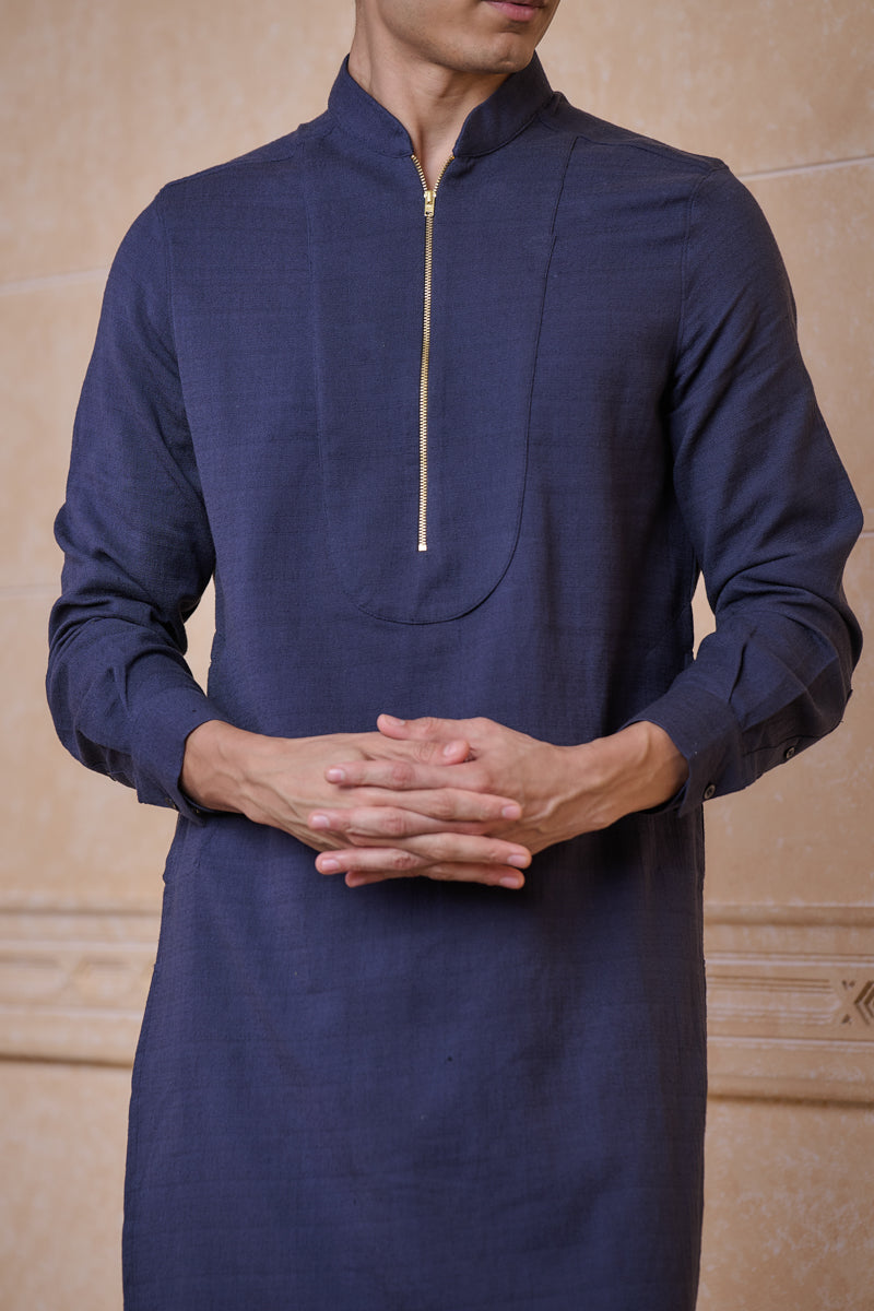 Navy Single Kurta