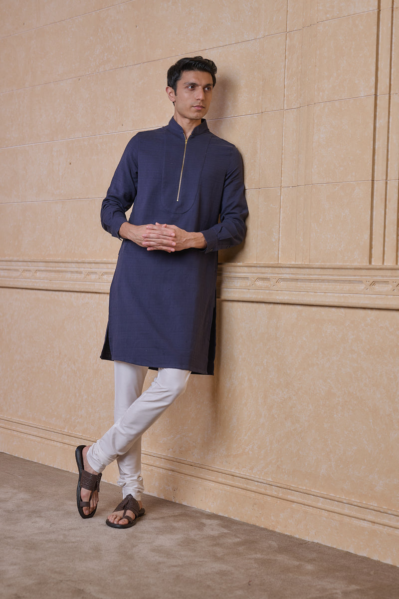 Navy Single Kurta