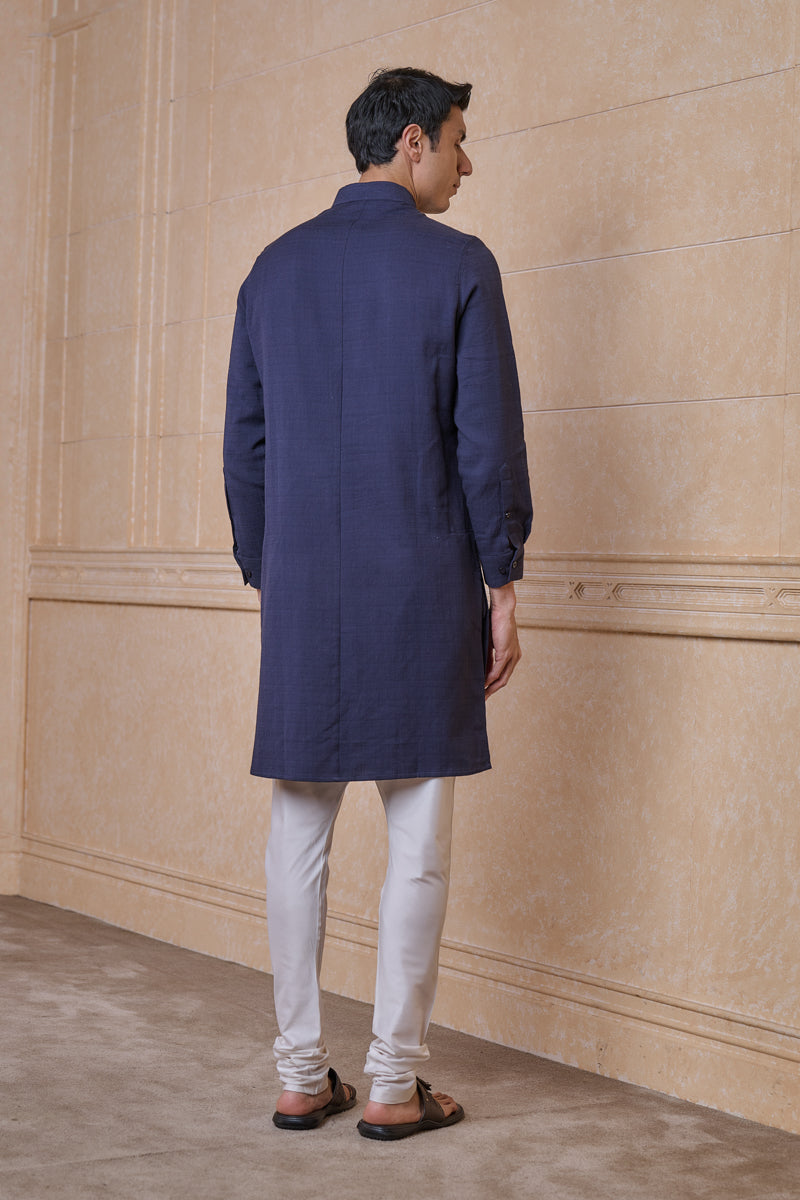 Navy Single Kurta