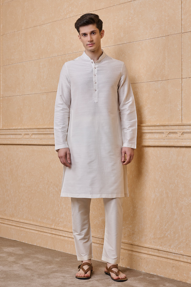 Ivory Classic Solid Single Kurta