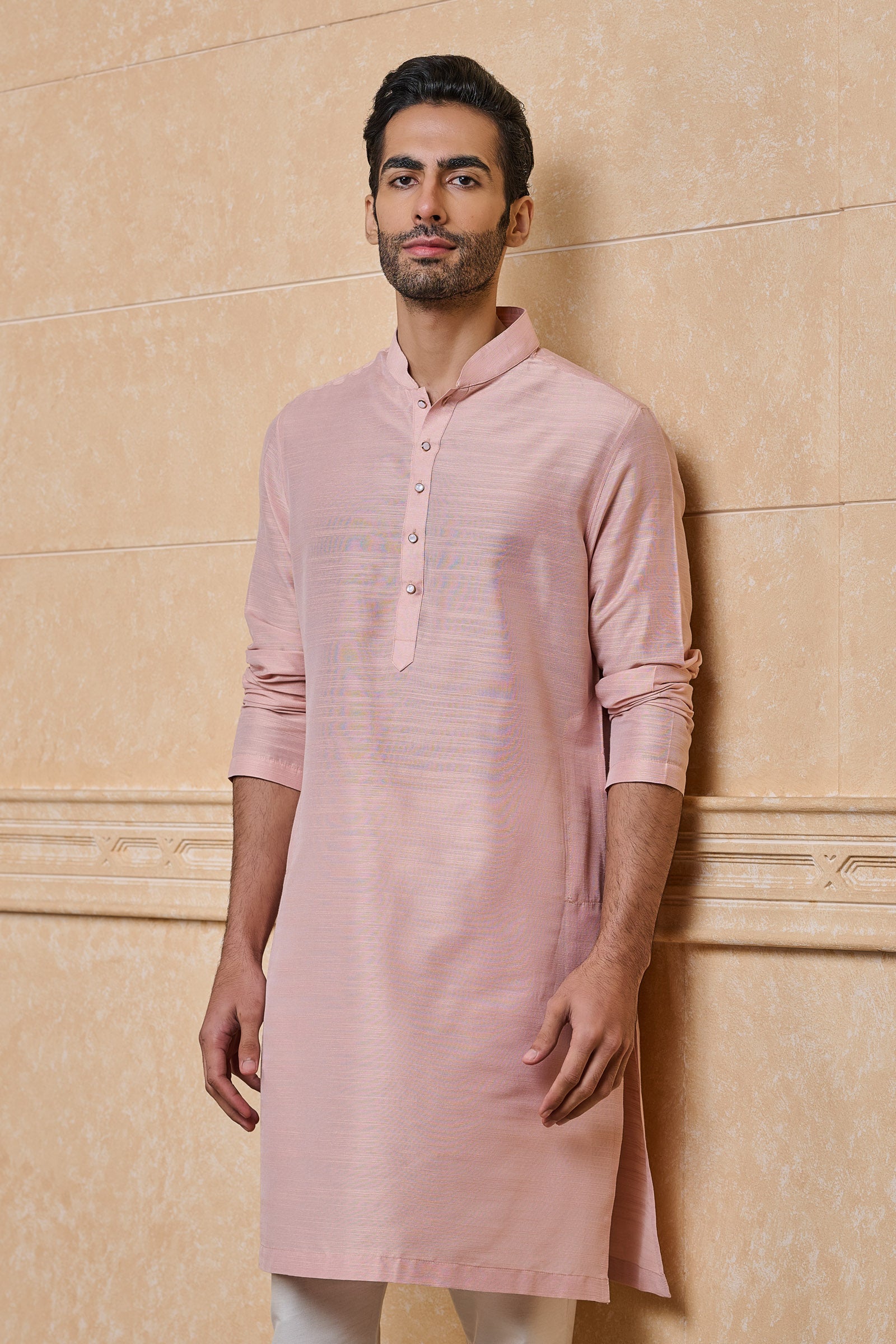 Pink Classic Solid Single Kurta