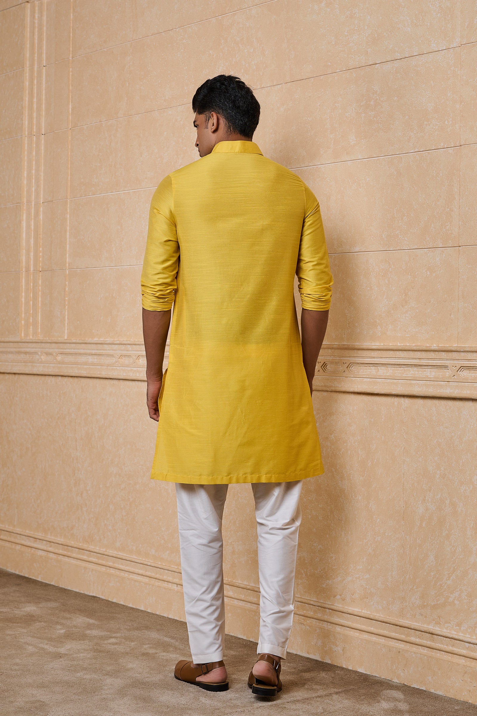 Yellow Classic Solid Single Kurta