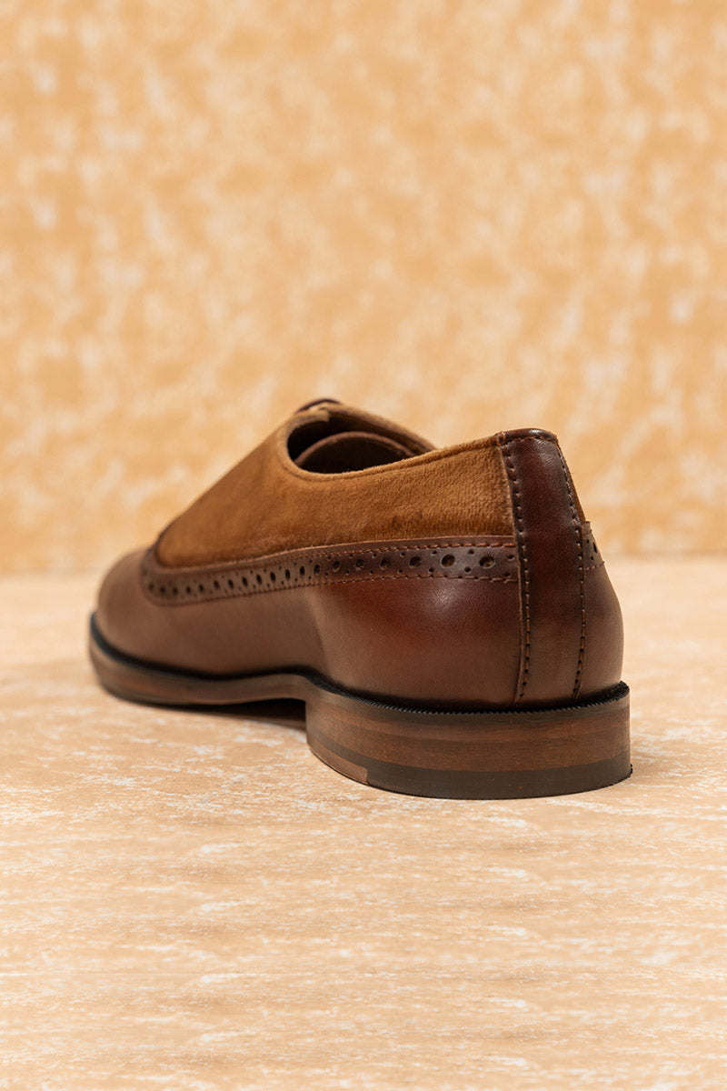 Tan Classic Lace Up Brogue