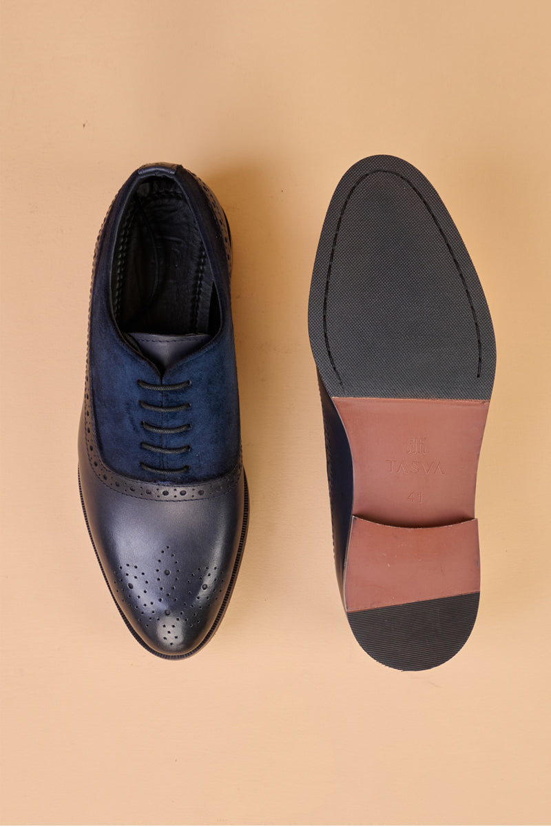 Navy Classic Lace Up Brogue