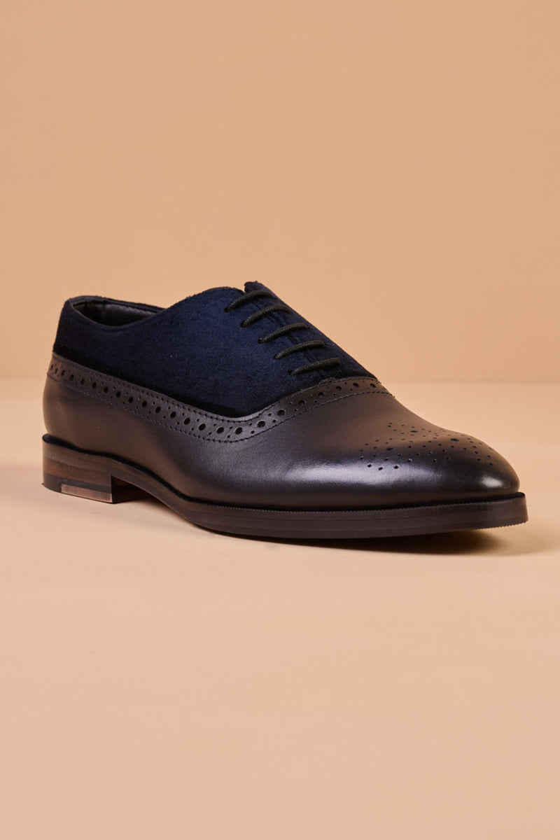 Navy Classic Lace Up Brogue