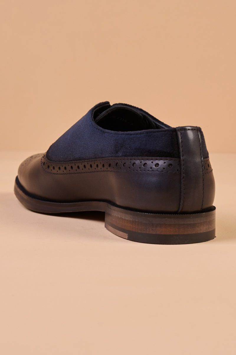 Navy Classic Lace Up Brogue