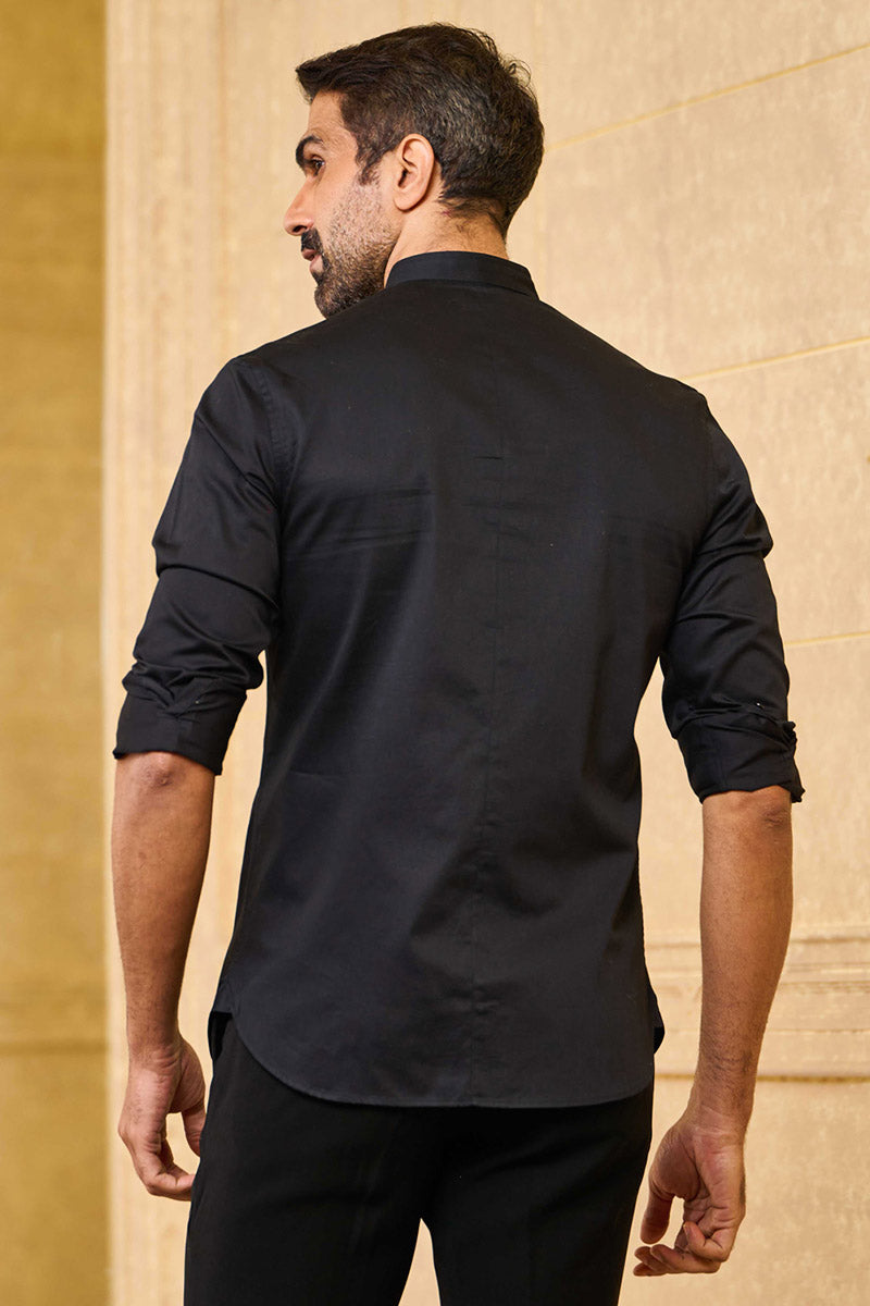 Classic Black Solid Shirt