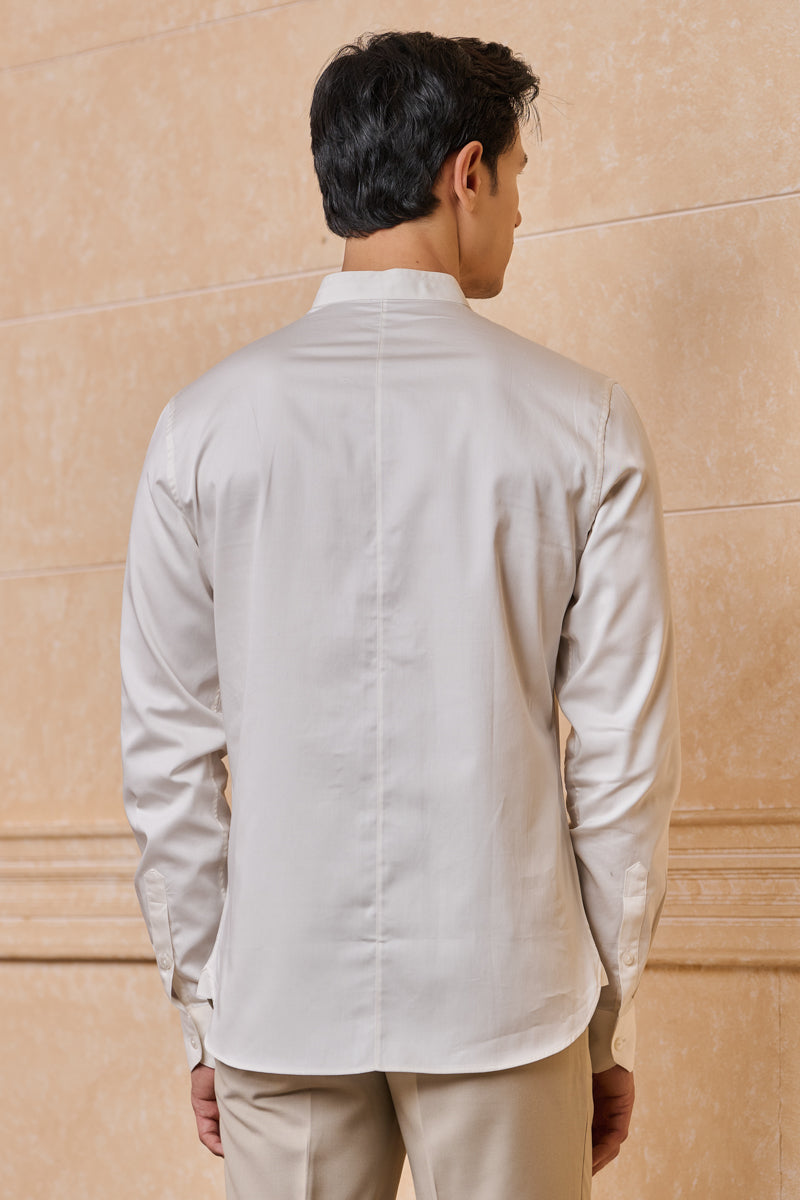 Ivory Solid Casual Shirt