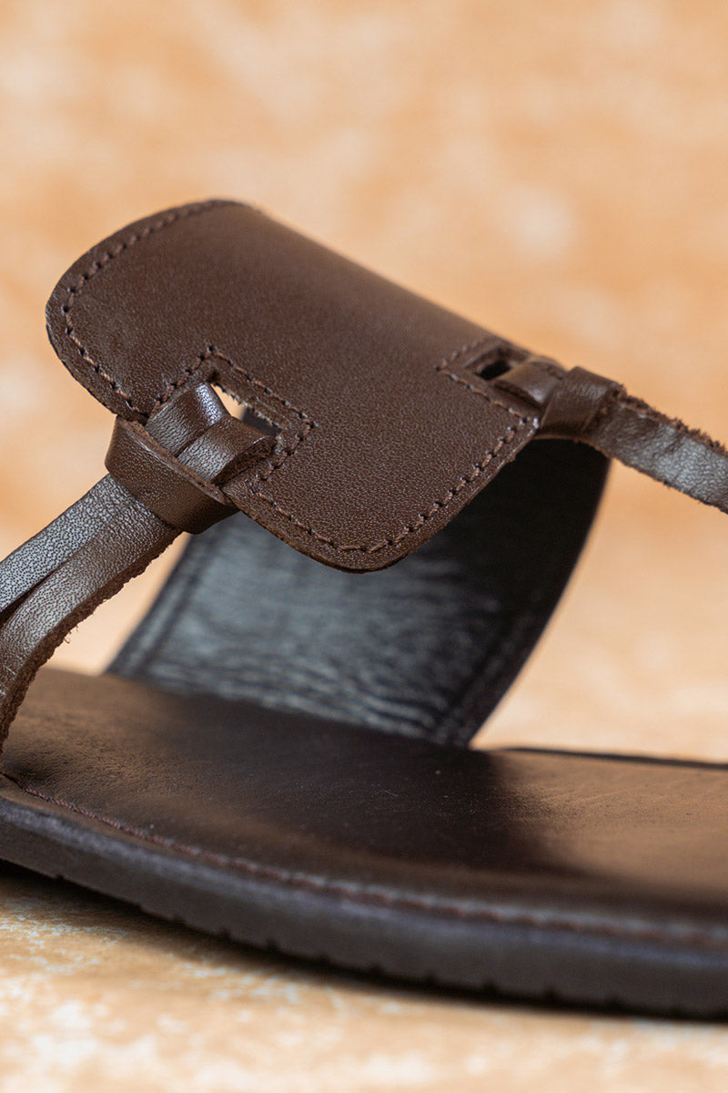 Chocolate Leather Sandal