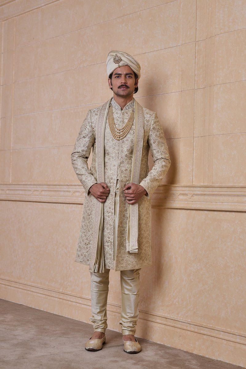 Classic Gold Sherwani