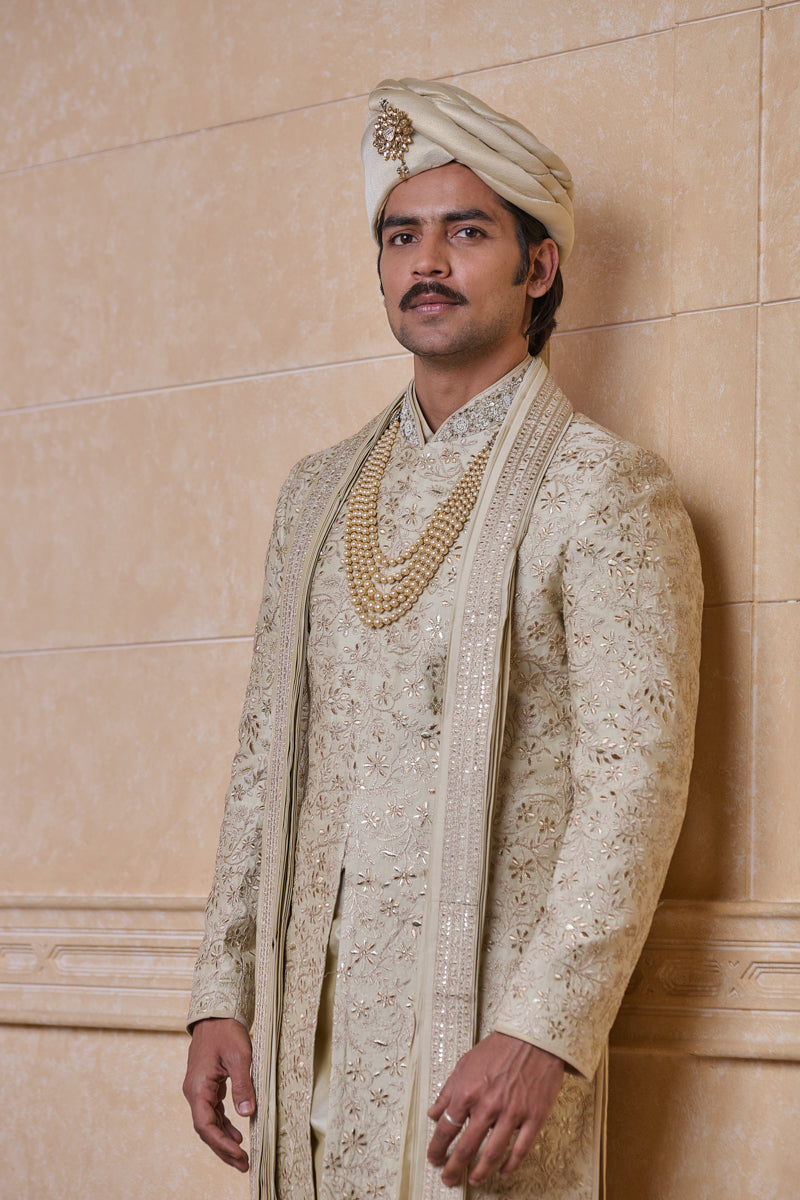 Classic Gold Sherwani