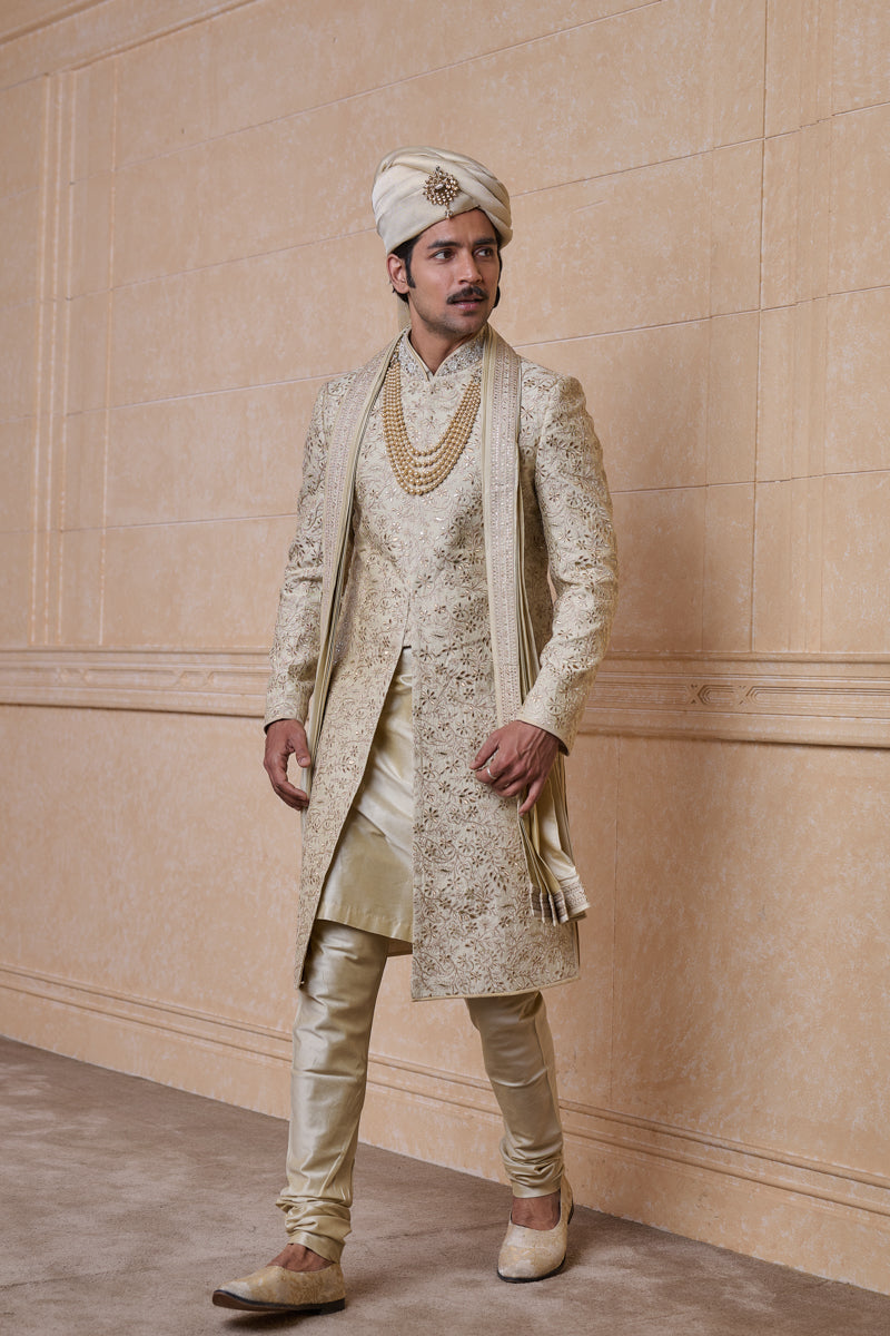 Classic Gold Sherwani