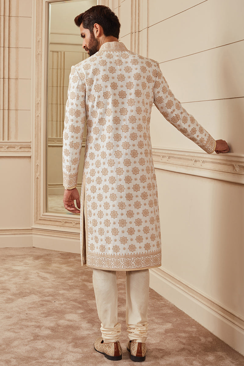 Ivory Dori Embroidered Sherwani